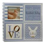 P&O LOVE - nyuszis babás ablakos fényképalbum - 200 db 10x15 cm - kék (BBM46200-2-BABY15BLUE)