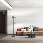 Fischer & Honsel modern állólámpa dent bézs fekete szürke fhl40466 (40466)