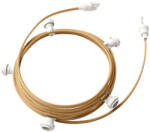 Creative-Cables Creative Cables design lámpa Kész használatra 7, 5 m-es Lumet fényfüzér készlettel, 5 fehér lámpatartóval, CATE27B075CN06 (CATE27B075CN06)