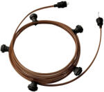 Creative-Cables Creative Cables design lámpa Készre szerelt, 7, 5 m-es Lumet fényfüzér készlet 5 fekete lámpatartóval, CATE27N075CZ22 (CATE27N075CZ22)