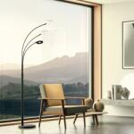 Fischer & Honsel modern állólámpa dent bézs fekete szürke fhl40400 (40400)