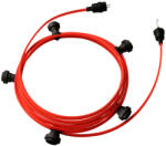 Creative-Cables Creative Cables design lámpa Készre szerelt, 7, 5 m-es Lumet fényfüzér készlet 5 fekete lámpatartóval, CATE27N075CM09 (CATE27N075CM09)