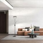 Fischer & Honsel modern állólámpa davos bézs fekete szürke fhl40470 (40470)