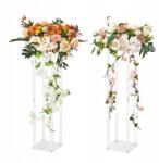 VEVOR 2 db 31, 5 hüvelykes akril esküvői virágállvány geometrikus váza oszloppal (kwiaty ślubne)