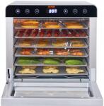 VEVOR Élelmiszer Aszaló 6 Tálcás 400W Ablakkal Gyümölcsaszaló, Zöldségaszaló (SPFG60548700WJZC7V2)