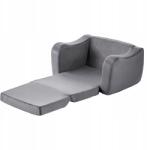 Vevor Gyerek kanapé 2 az 1-ben Összecsukható Szürke Karfával M Habszivacs 28D (ZDETSFSZDZMHSZGE)