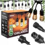BERGE Kerti fényfüzér 10m+20x Led izzó 1W Sűrű vízálló (Girlanda Ogrodowa Świetlna 10m+20x)