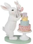 Clayre & Eef Tortát díszítő kis nyuszi nyuszimamával