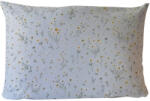  Pamut Félpárna huzat - 50x70 cm méretben / Kék alapon kamilla virág mintával