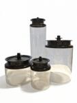 Tupperware átlátszó tároló henger nyomógombos fedéllel - több méretben Fajta: 2.4L