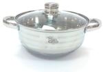 Happy Cooking Inox lábas üveg fedővel - többféle méretben Fajta: 7, 4L 28x12cm