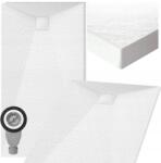 Granitan Zuhanytálca Kő szerkezet téglalap alakú 120x90 cm Fehér Teja (TEJA21210)