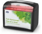 Tork Szalvéta adagoló, 16, 9x20, 1x14, 1 cm, asztalra helyezhető, N4 rendszer, Signature line "Xpressnap", fekete (KHH525)