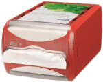 Tork Szalvéta adagoló, 145x191x307 mm, asztalra helyezhető, N4 rendszer, Signature line "Xpressnap", vörös