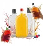 Bimberek 5X Üvegpalackok Klasszikus Lapos Csípő Lombik 500ml Bor tinktúra 0, 5l (5X Butelka KLASYK 500ml)