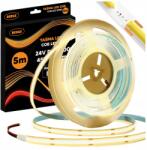 BERGE Led szalag Cob Neon 24V 5m 9W/m 480 dióda 45W 3000K Meleg Erős 990lm/m 8mm (Taśma LED COB Neon 24V 5m 9W/m 480 diod)