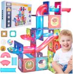 MalPlay Mágneses Építőkockák 3D Világító Építőjáték Oktatási Golyópálya 83EL (112053)