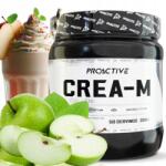 ProActive Kreatin Monohidrát por mono Erős Tömeg zöld alma ProActive 250g