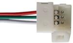  LED-szalag táp- és adatcsatlakozó - kábelhez (3pin, forrasztásmentes, patent) (T94434)