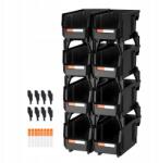 Vevor Tárolódobozok Fekete 8db 5L Pp Konyhai és Irodai (DDWLX8GZ5LHS988AE0)