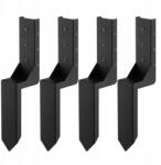 Vevor kerítésoszlop-horgony javítókészlet, 4 db-os, 3, 5x3, 5"-os acél, faoszlophoz (WGBGXDD37YC2TWBB)