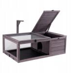 Vevor Teknős Tartály 96, 5x61x33CM Fa Átlátszó Felső Fedéllel (MZWGXMZWGJJLO)