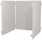 AR Shelving Acél lezáró elem AR Style 42, 7×67, 3 cm fehér RAL 9002, 3 db készlet