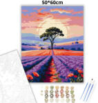  Békés fa magánya - számfestő készlet - 50×60 cm (Keret nélkül)