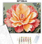  Aranyló bazsarózsa - számfestő készlet - 80×100 cm (Keret nélkül)