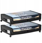 Vevor Ágy alatti tároló csendes kerekekhez 77x47x17, 3CM 2db Oxford szövet (CDCWFB)