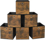 SONGMICS Összecsukható tárolódobozok, 6 kockából álló készlet