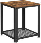 VASAGLE Rácsos kis asztal, éjjeliszekrény 45x45x55 cm