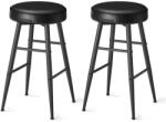 VASAGLE Ekho bárszékek 2db-os készlet, konyhai székek, fekete