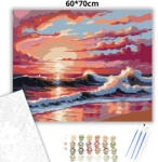  Aranyló hullámok - számfestő készlet - 60×70 cm (Keretre feszítve)