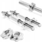 4FIZJO Griff Rövid Egyenes Súlyzó Teljes Acél Menetes Bilincs Készlet 48cmx2 (Gryf prosty śrubowy 48 cm DBH01)