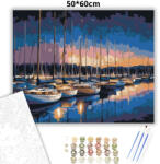  Nyugodt árbócerdő - számfestő készlet - 50×60 cm (Keret nélkül)