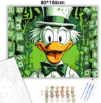  Pénzes nagybácsi - számfestő készlet - 80×100 cm (Keretre feszítve)