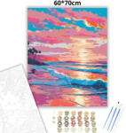  Aranyló fénycsík - számfestő készlet - 60×70 cm (Keret nélkül)