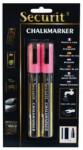 Vermes Set 2 Markere Cu Creta Roz Vermes (vbl-sma510-pi)