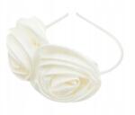 Reserved Ivory Árnyalat Vékony Szatén Fejpánt Nagy Dekoratív Rózsák Virágok Reserved