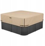 Vevor Jacuzzi Fedél Négyzet alakú Barna Oxford Szövet 216x216x50, 8CM (BLKRSYGGL8)