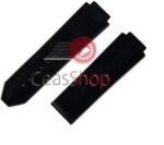  Curea tip Hublot silicon si piele neagră