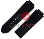  Curea tip Hublot silicon si piele albastră