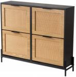 Vevor Rattan cipőtároló szekrény, 4 fiók, 1040×240×880mm, minimalista (FCTBXJ4C3744YMK5GV)