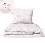  Gyerek Ágyneműhuzat 140x200 baba 100% pamut Tanúsítvány Hattyúk Rózsaszín (95)