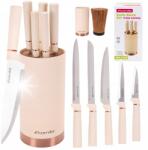 kamille Kések Blokkban Konyhai Kés Szett 5 Kés Állvány Kamille (KM7630)