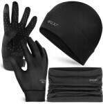 4FIZJO Thermo Fehérnemű Meleg Téli Futó Szett 3az1ben Sapka Kesztyű (Zestaw termiczny unisex 3w1 L/XL)