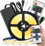 BERGE Cob Led szalag 12V 5m Tápegység 60W Távirányító Fényerőszabályzó (Taśma COB LED 12V 5m ZASILACZ 60W PILOT )