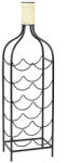 AdTrend Suport 10 sticle vin fier negru 25 x 18 x 87 cm (118945) Suport sticla vin