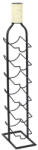 AdTrend Suport 6 sticle vin fier negru 13, 5 x 24 x 84, 5 cm (118944) Suport sticla vin